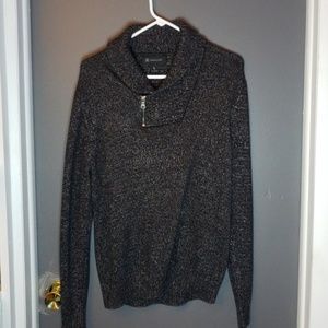 Knitted black sweater